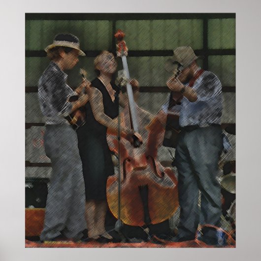 Poster Bluegrass Trio (Devant)
