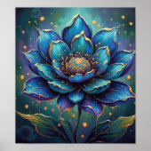 Poster BlueLotusFlower (Devant)
