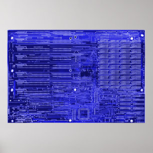 Poster blueray - carte de circuits électroniques