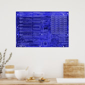 Poster blueray - carte de circuits électroniques (Cuisine)