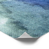 Poster Blues Abstraits (Coin)