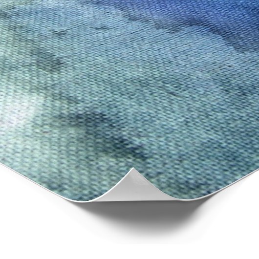 Poster Blues Abstraits (Coin)