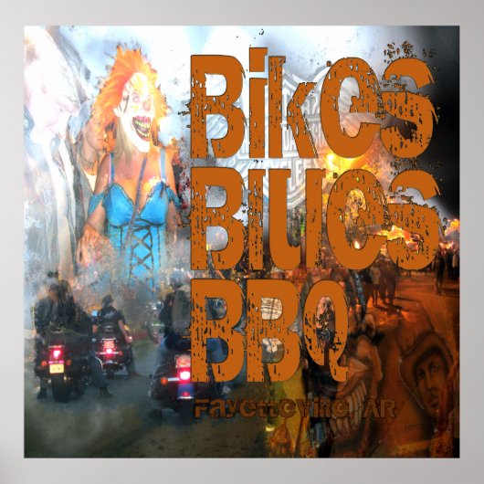 Poster Blues & BBQ (Devant)