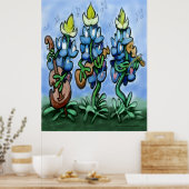 Poster Blues Bonnets (Cuisine)