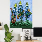 Poster Blues Bonnets (Bureau à domicile)
