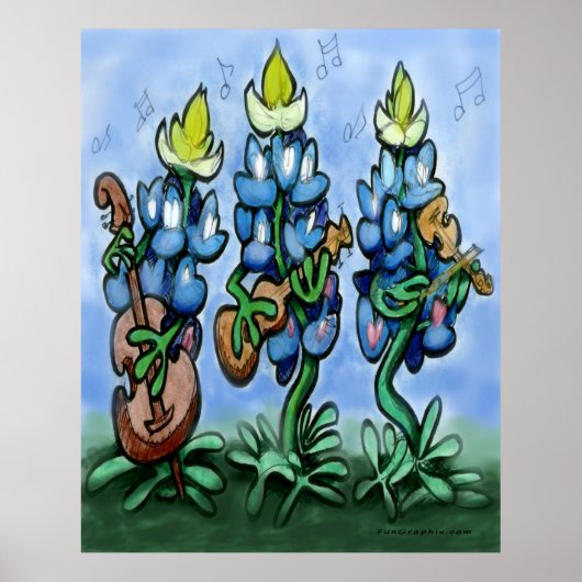 Poster Blues Bonnets (Devant)
