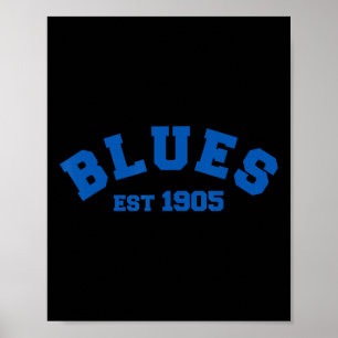 Poster Blues Chelsea Fondé En 1905 Footbyll Football