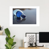 Poster Blues de verre marin (Bureau à domicile)