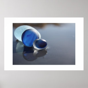 Poster Blues de verre marin