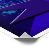 Poster Blues Guitar Starburt (Hoek)