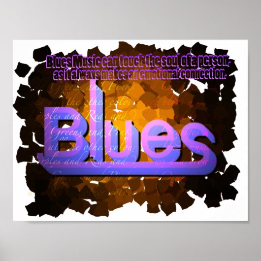Poster Blues Music (Devant)