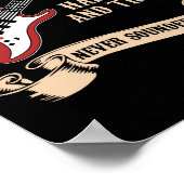 Poster Blues Music Les temps difficiles et les problèmes  (Coin)