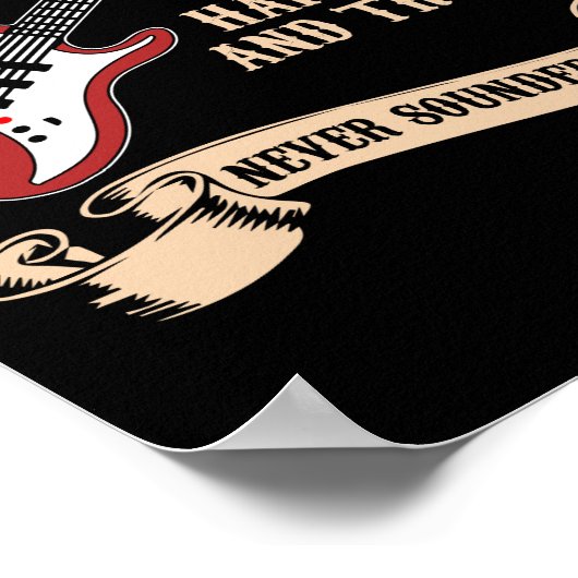 Poster Blues Music Les temps difficiles et les problèmes  (Coin)