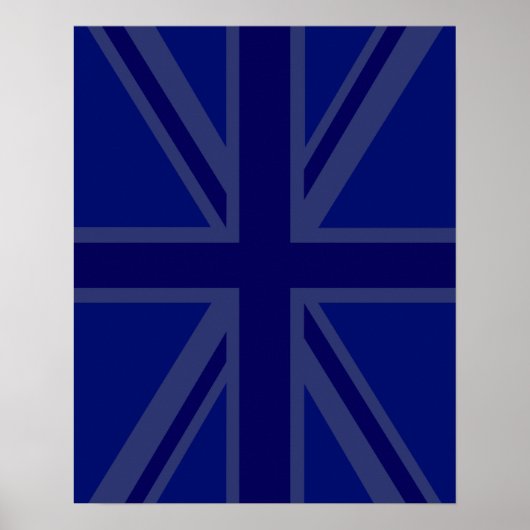 Poster Blues pour un Union Jack drapeau britannique (Devant)
