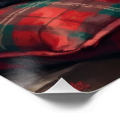 Poster Bluetick Coonhound Dog Cozy Lodge Christmas (Coin)