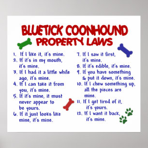 POSTER BLUETICK COONHOUND PL2