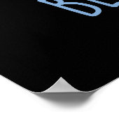Poster Bluetooth Drôle Technique Blue Tooth Pun Fond Somb (Coin)