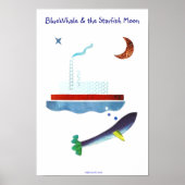 Poster BlueWhale & Starfish Moon (Devant)