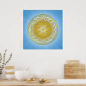 Poster Blume des Lebens (Cuisine)