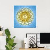 Poster Blume des Lebens (Bureau à domicile)