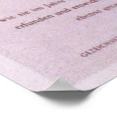 Poster Blumenuhr Horloge à fleurs Poster2 (Coin)