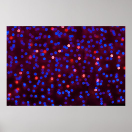 Poster Blurred glittering christmas lights. Blurred abstr (Devant)