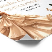 Poster Blush Champagne Ivory Floral Princess Quinceanera (Coin)