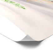 Poster Blush classique, Bouquet en cascade nuptiale 2, (Coin)