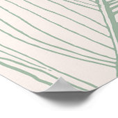 Poster Blush Doré Floral Botanique Tropical (Coin)