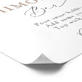 Poster Blush Dusty Rose Floral Mimosa Bar (Coin)