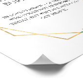 Poster Blush Floral Blanc Mariage Cette bougie Brûle (Coin)