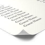 Poster Blush Floral Wedding Seating Chart – Table Plan (Coin)