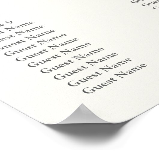 Poster Blush Floral Wedding Seating Chart – Table Plan (Coin)