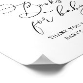 Poster Blush Garden Baby shower Livres Pour Bébé Signal (Coin)