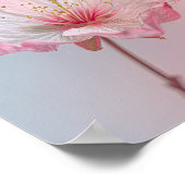 Poster Blush of Spring : Élégance de la fleur de cerisier (Coin)
