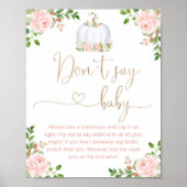 Poster Blush or citrouille Ne pas dire jeu de bébé (Devant)