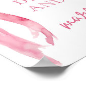 Poster Blush Pink Bow Mange Boire et être marié Signal (Coin)