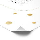 Poster Blush pink gold peony floral wedding seating plan (Coin)