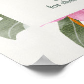 Poster Blush Pink Lily Arched Floral Wedding Welcome (Coin)