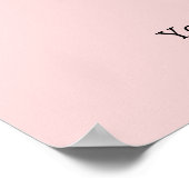 Poster Blush Rose Logo Promotionnel Professionnel pour le (Coin)