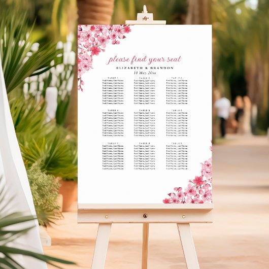 Poster Blush Sakura Wedding – Spring Floral