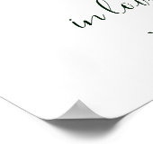 Poster Blush White Bloom Gold Hexagon funéraire Bienvenue (Coin)