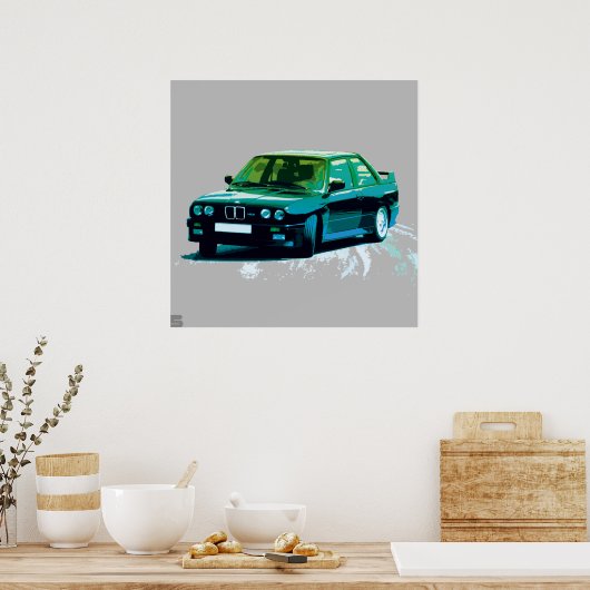 POSTER BMW M3 E30 (Cuisine)