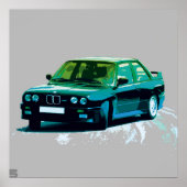 POSTER BMW M3 E30 (Devant)