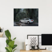 Poster BMW M3 E90 dans la masse (Bureau à domicile)