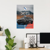 POSTER BMW X6 (Bureau à domicile)