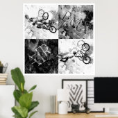 Poster BMX 14, Copyright Karen J Williams (Bureau à domicile)