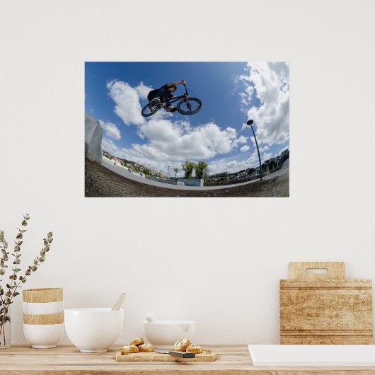 Poster Bmx big air saut (Cuisine)