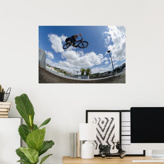 Poster Bmx big air saut (Bureau à domicile)