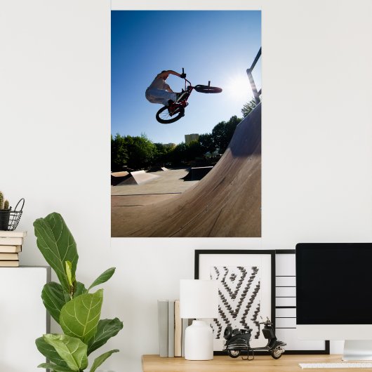 Poster BMX Bike Stunt barre (Bureau à domicile)